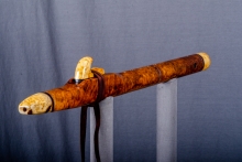 Amboyna Burl Native American Flute, Minor, Mid A-4, #O36A (1)